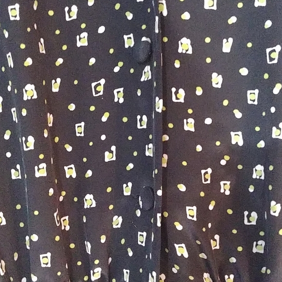 Vintage Black & Olive shirt dress - Picture 11 of 11